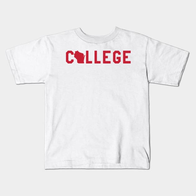 University of Wisconsin Madison Kids T-Shirt by hcohen2000